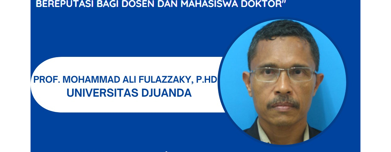 Kuliah Tamu : Kiat - kiat Menulis Artikel Ilmiah dan Menerbitkan pada Jurnal Internasional Bereputasi bagi Dosen dan Mahasiswa Doktor
