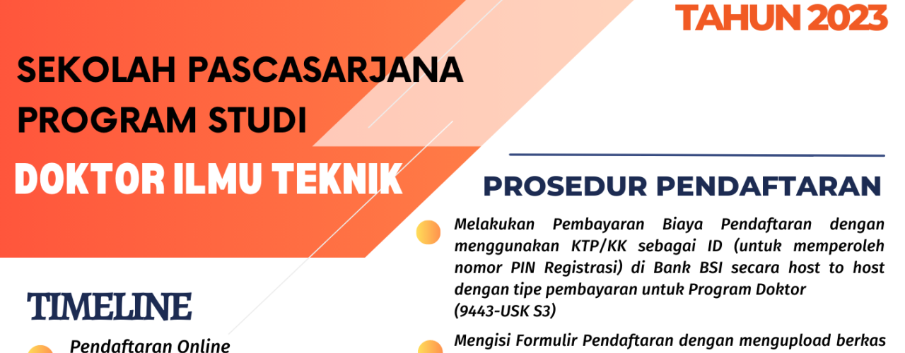 PENERIMAAN MAHASISWA BARU PASCASARJANA TAHUN 2023